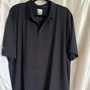 Callaway Opti-Dri Golf Polo Shirt XL Black Moisture Wicking